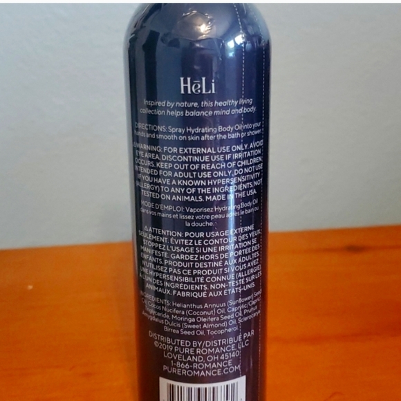 🤩HP🥳 NWOT- Sealed in packaging 📦  Heli Hydrating Body Oil Spray, 6fl oz 💙 - Picture 3 of 3